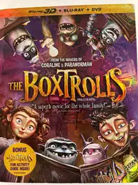 The boxTrolls 3D Blu-ray & Blu-ray & DVD bilingue 6$