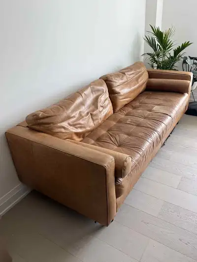 Tan Leather Sofa, View more