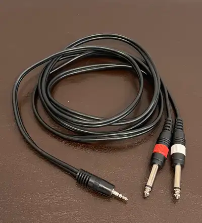 1/8" Stereo to Dual 1/4" Audio Cable - 6 ft, View more