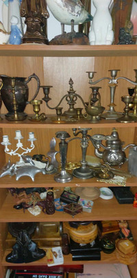Brass /silver plated candle holders /small items from 3 to 10$