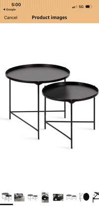 New Set of 2 Black Nesting Coffee Tables Mississauga / Peel Region Toronto (GTA) Preview