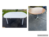 Tables round and oval