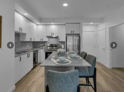 New condo 2 bed 2 baths, unfurnished, no pet no smoking 2 mins walk to Costco and other entertainmen...