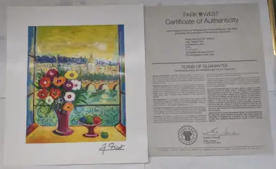 Two lithographs - By Jean-Claude Picot and Emile Bellet., View more
