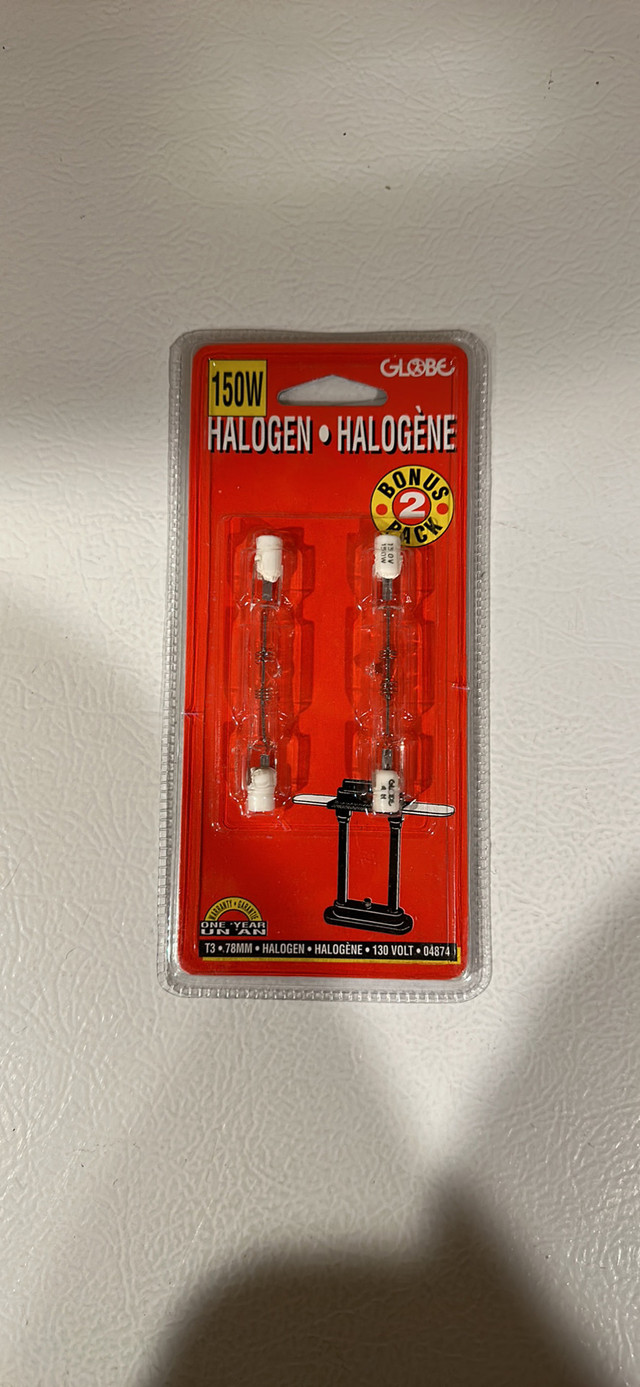 T3 78 mm Halogen Bulb Two Pack 150 Watts in Indoor Lighting & Fans in Ottawa - Image 2