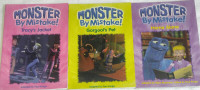 Qty 3 x Monster By Mistake! Chapter Books - Tracy's Jacket, Gorg