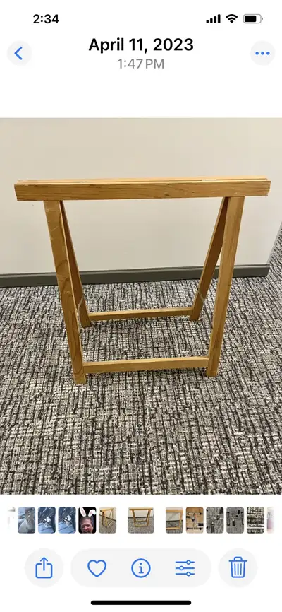 Wooden Sawhorse, View more
