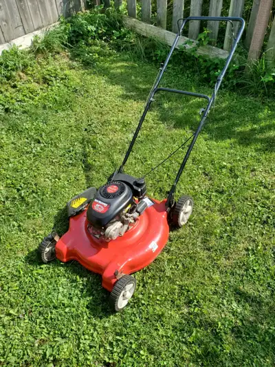 22" gas powered lawnmower 4HP works perfect $150, View more