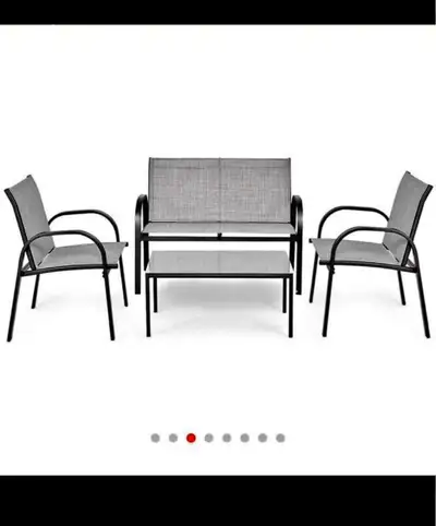 Brand new Pick up in BURLINGTON…..No holds without EMT These 4 pieces of black furniture set can not...