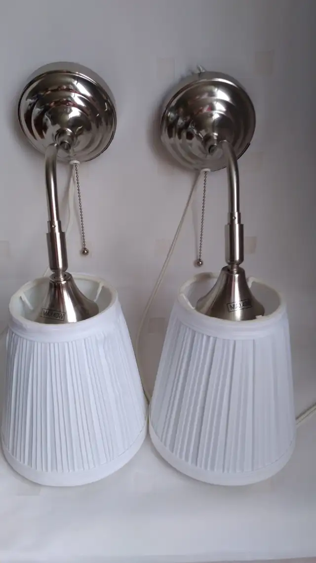 IKEA ARSTID Wall Lamps (2) in Indoor Lighting & Fans in City of Toronto - Image 4