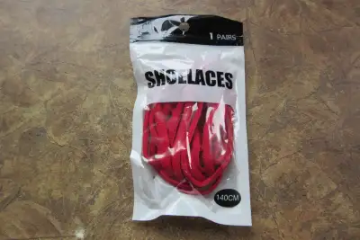 Men's and Women's Sports Shoelaces Color Flat Semicircular Red 1, View more