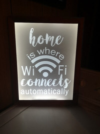 Lighted Wall Sign   Now $45