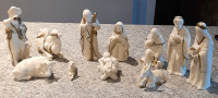 11 piece Porcelain Nativity set