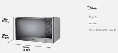 Panasonic microwave oven nn-sg656s 1.3cu, View more