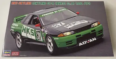 Hasegawa 1/24 Nissan Skyline GT-R (BNR32 Gr. A spec) HKS 1992 JTC model. Item is still sealed and ne...