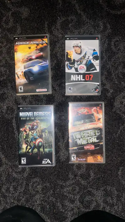 Selling a collection of used PSP games, perfect for nostalgic gamers! All games are in good conditio...