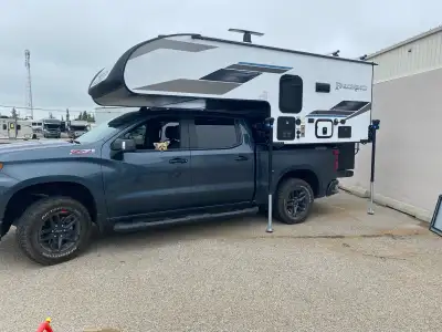 Perfect for 1/2 Ton Truck w/ 5’6” up to 8’ Bed. Only one owner. Like brand new, toilet and shower ne...