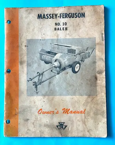 Massey-Ferguson No. 10 Baler Owner's Manual 1962, View more
