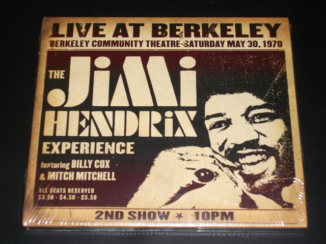 Jimi Hendrix Experience - Live at Berkeley (30 mai 1970) CD Neuf dans CD, DVD et Blu-ray  à Ville de Montréal