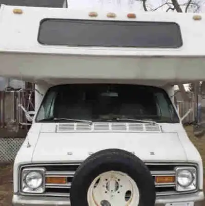 VINTAGE RV - 1978 DODGE TIOGA - 85,000 miles Will consider trading for a safe Van or SUV with workin...