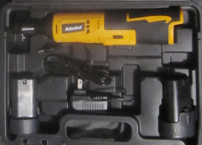 Brand new never used Adedad cordless ratchet with all accessories. Rated for 40 ft/lbs and 400 RPM....