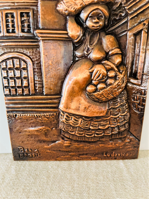 COPPER WALL HANGING PLAQUES/PICTURES BRASIL in Arts & Collectibles in Edmonton - Image 2
