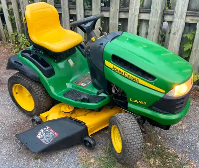 John Deere LA165 48 Inch Deck Hydrostatic Riding Lawnmower, View more