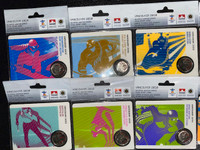 Vancouver 2010 Olympic Winter Game Coin Sport Cards