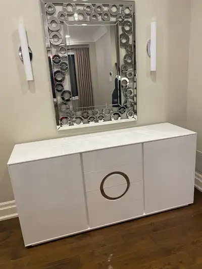 Consile Mirror & 2 lights, View more