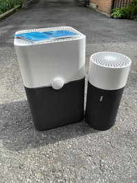 Two Blueair air purifiers