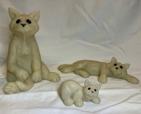 3 - Second Nature Design 2000, Quarry Critters Cat Figures