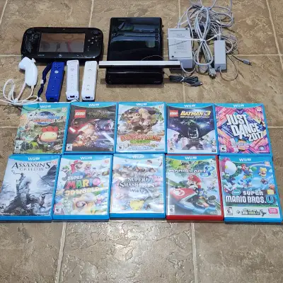 Everything is tested and works Everything is official Nintendo This bundle include the Wii U console...