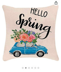 Spring Pillow Covers 18x18 for Couch Setof 4Farmhouse Decoration