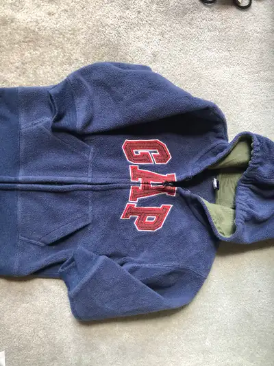 GAP FLEECE FULL ZIP HOODIE - SIZE 4, View more