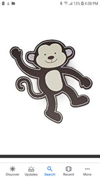 Monkey wall hanging decor for baby/toddler room