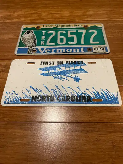 Vermont datant de 2010 et moins. First in flight - North Carolina.