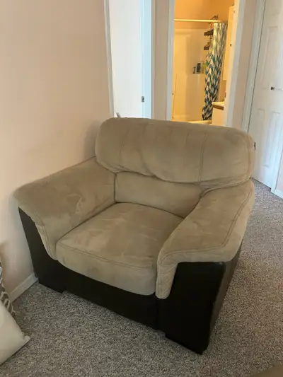 Large brown lounge chair, View more