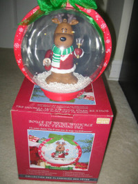 Musical LED Snow Globe -  Reindeer Jingle Bell