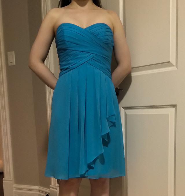 David's Bridal Small Blue Cocktail Dress in Women's - Dresses & Skirts in Dartmouth - Image 2