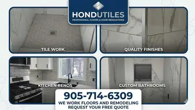 HONDUTILES – Professional Tile & Home Renovation Services Looking to upgrade your home with quality...