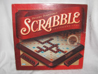 Deluxe Turntable Scrabble Game Complete - Burgundy Tiles