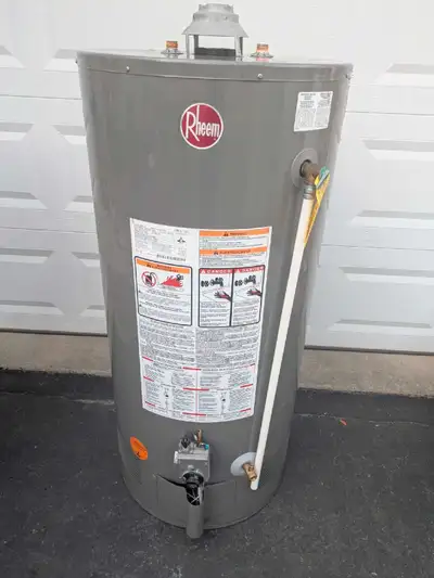 Rheem 50 gallon conventional gas water heater tank , View more
