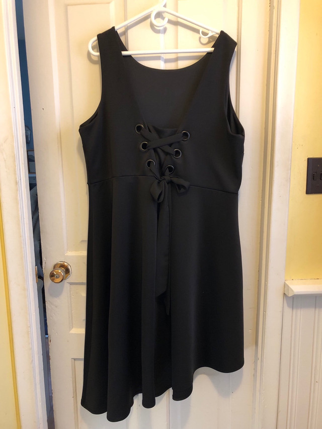 Little Black Dress 3x Lace-up Back Asymmetrical Hem in Women's - Dresses & Skirts in Kitchener / Waterloo - Image 2