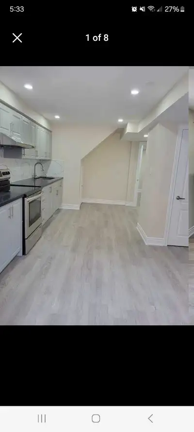 1 bedroom basement unit for rent