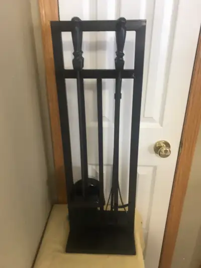 Dark Brown 5 pc Fireplace Tool Set , View more