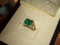 6.2 carat Columbian emerald Ring new  appraised at 70k