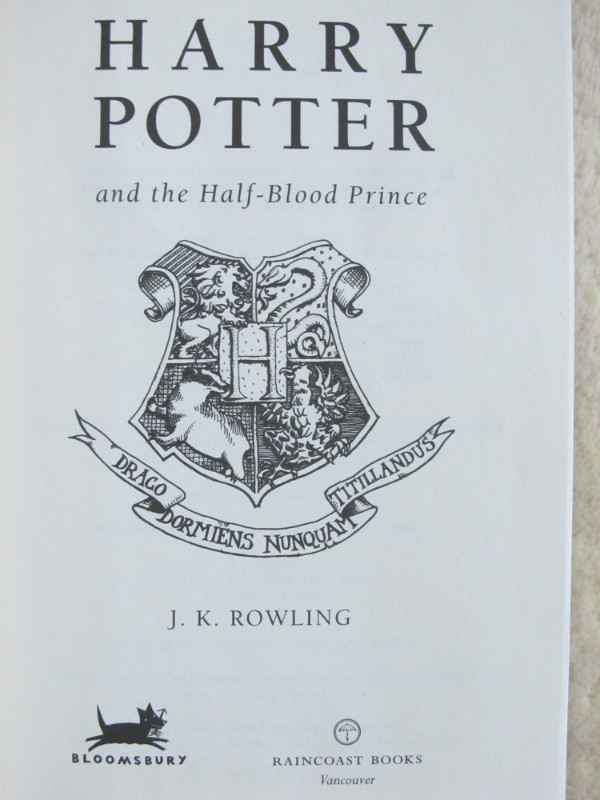 HARRY POTTER AND THE HALF-BLOOD PRINCE - 2005 (Can) HC in Children & Young Adult in City of Halifax - Image 4