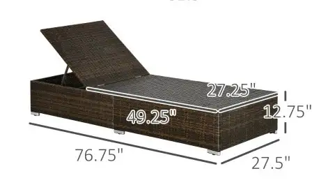 Luxury Wicker Patio lounger chair with Cushion, Cream White in Patio & Garden Furniture in Markham / York Region - Image 2