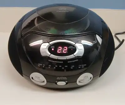 ONN Portable Compact CD Radio Boombox, View more