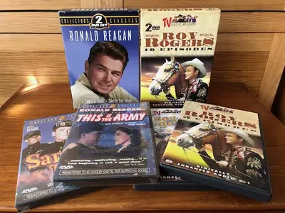 Roy Rogers + Ronald Reagan Movies SEALED - Western - Army - DVD, View more